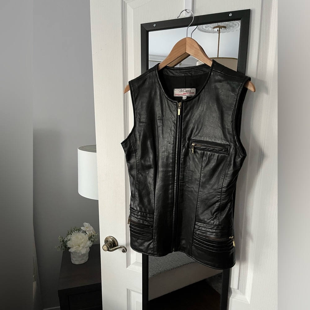 Di Capra leather vest vintage